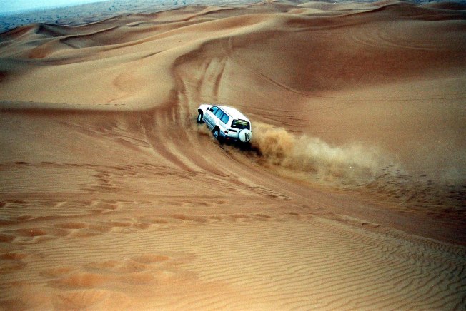 Dune bashing at Rajasthan by Toyota Land Cruiser